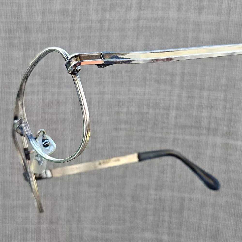 Universal Men Vintage Eyeglasses/Sunglasses Frame Gold Tone 10KRGP 5 1/2 - Picture 3 of 13